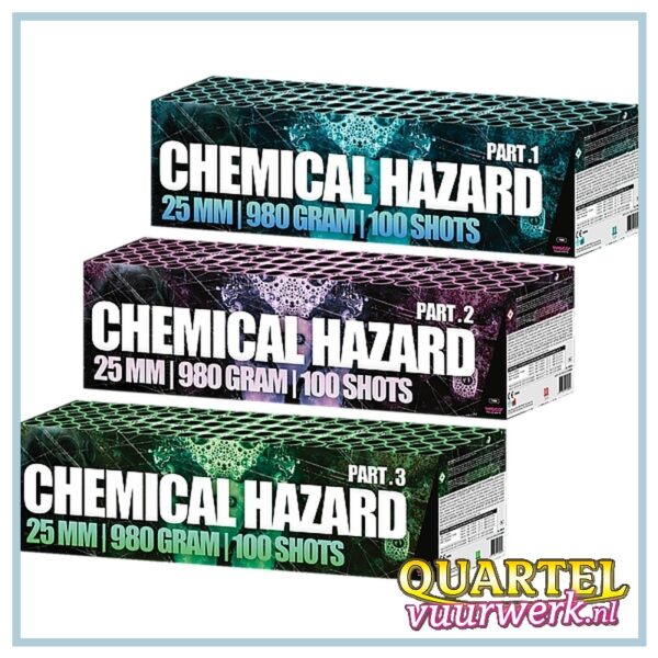 Weco Chemical Hazard 300 shots 25mm NEW a+b+c [WEC7080]